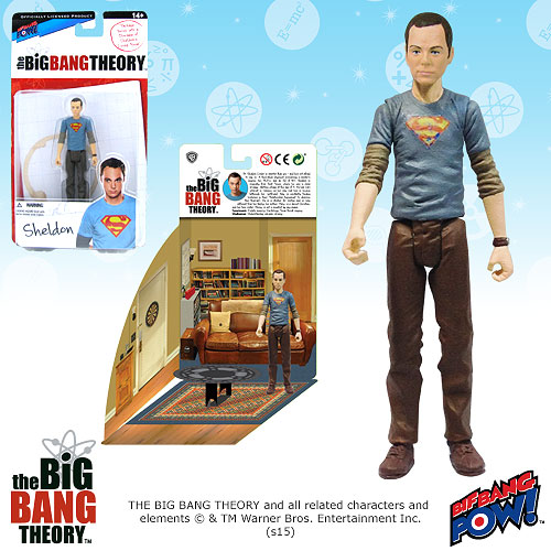 Bif Bang Pow Big Bang Theory Sheldon Superman Figure